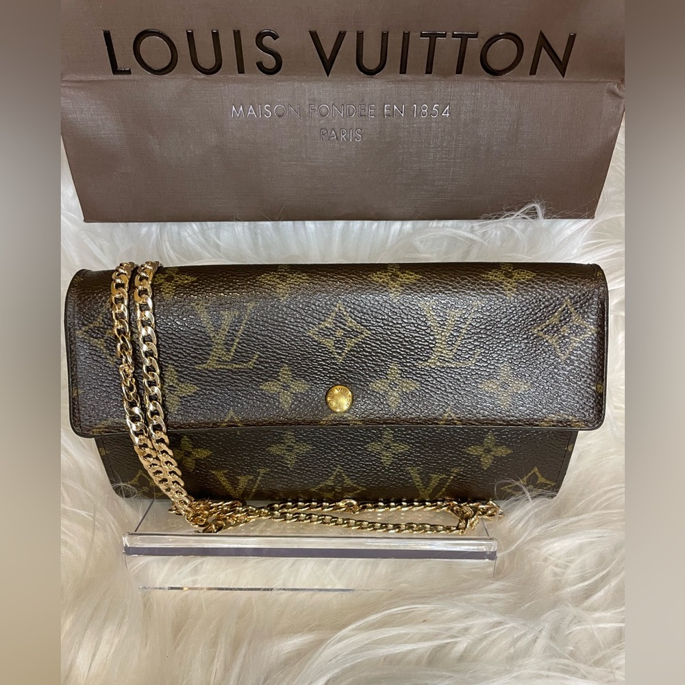 Louis Vuitton Monogram Portefeiulle Sarah Long Bifold Wallet